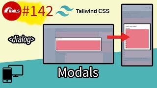 Tailwind on Rails #142 Modals with HTML dialog element, Tailwind and Stimulus