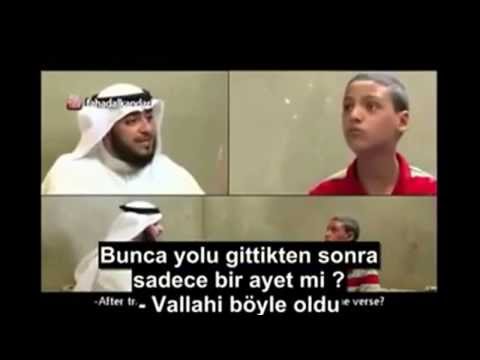 kör olan çocuğun kuran aşkı