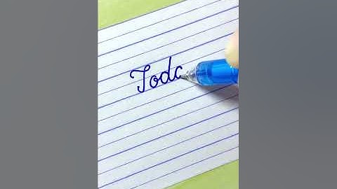 Today - How to write English cursive writing daily usable words | cursive handwriting practice