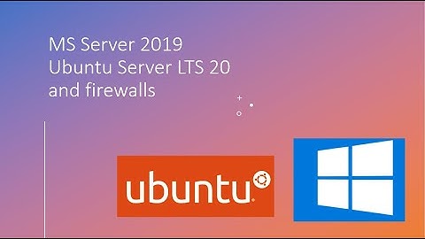 windows and ubuntu server firewalls