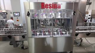 Resina 4H Chuck Capping Machine 4 Head Press Fitment Plugger Capper American USA Packaging Machinery