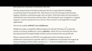 2  How do Java Servlets and ASP NET Core middleware handle HTTP requests in web applications
