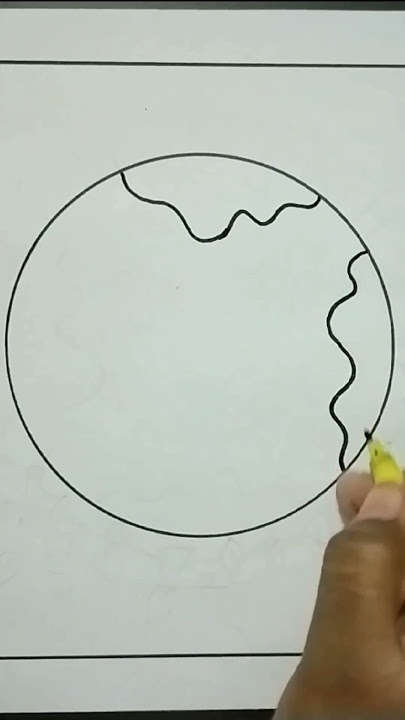 How to Draw Earth Easy Step By Step #shorts #youtubeshorts #viral #trending