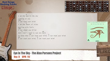 🎸 Eye In The Sky - The Alan Parsons Project Guitar Backing Track with chords and lyrics