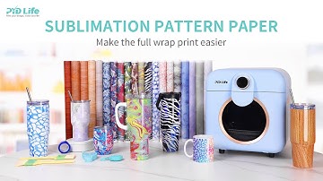 3D Hydro Sublimation Pattern Paper: How to Print Full Wrap Stanley Style 40oz Tumbler with Handle?