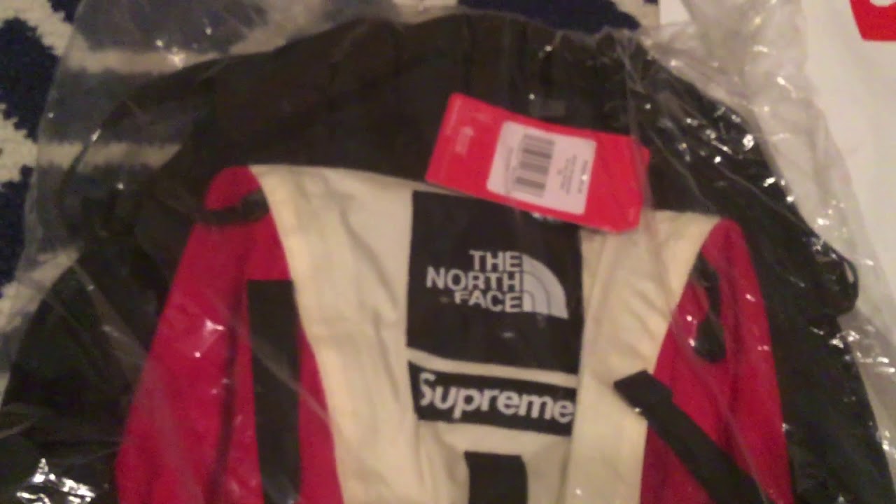 The North Face X Supreme UNBOXING! (waist bag, backpack, and tee
