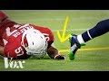 How the NFL's magic yellow line works image