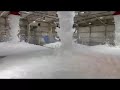 Hangar fire suppression system foam test
