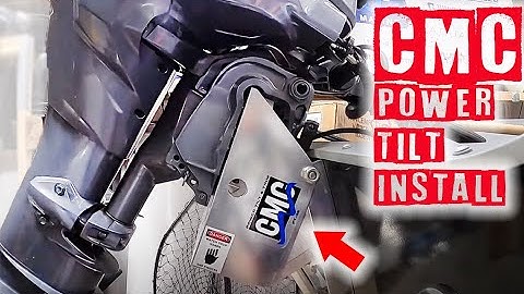 CMC Power Tilt install on 15ft Alumacraft | Yamaha 25hp outboard motor