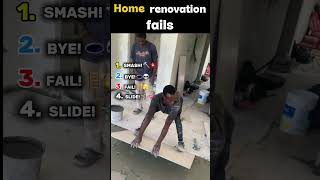MASH, BYE, LADDER, SLIDE, BOOM!"#diy, #fails, #shorts #homeimprovement.
