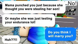 ❤️💛💚 TEXT TO SPEECH 🌈 MIL punched me in my face 5 times, but brainwashed hubby 💥 Roblox Story