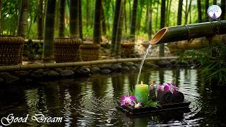 Peaceful Sakura Night Ambience | Flowing Water & Soft Candlelight Sounds screenshot 3