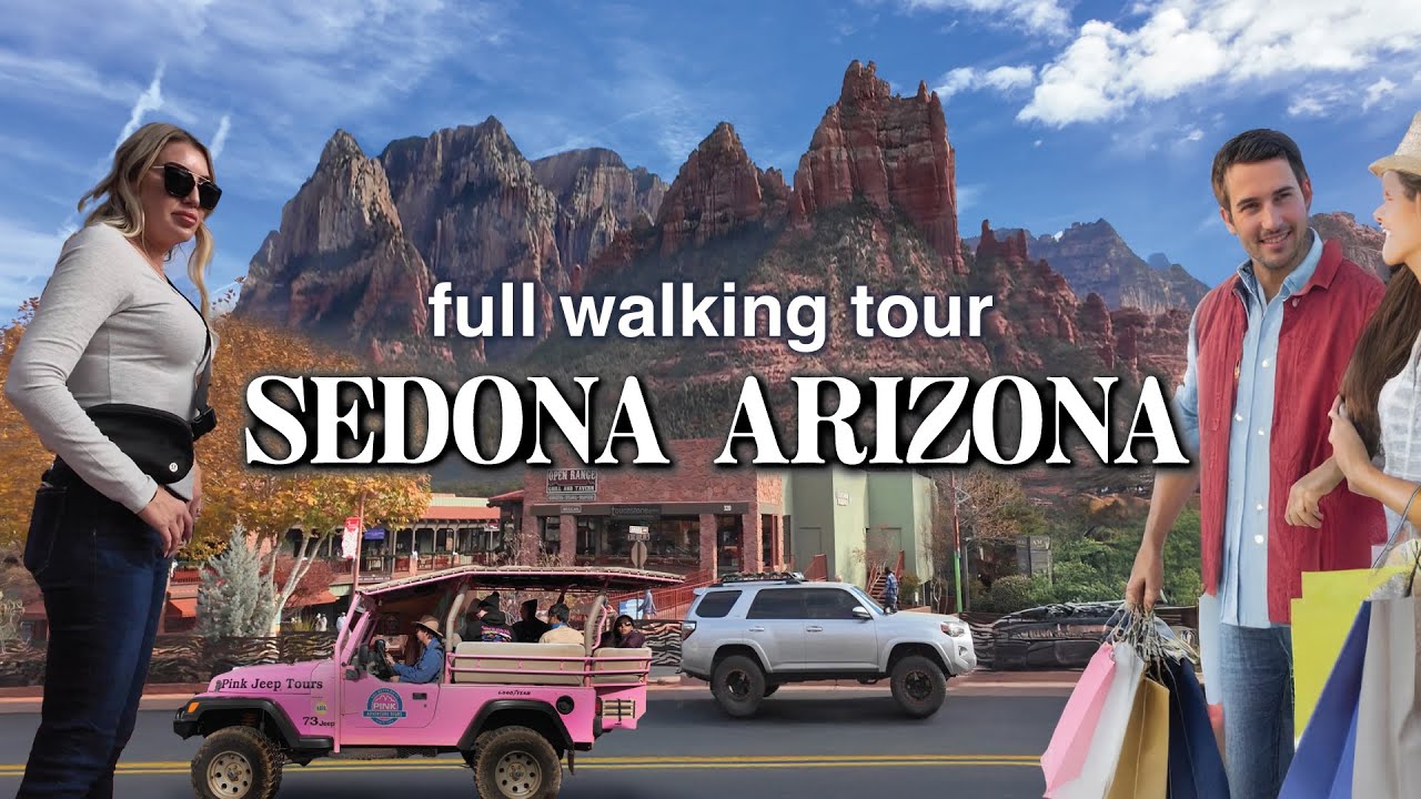 Sedona Arizona Downtown & Landmarks POV Tour | 4K Dolby Surround