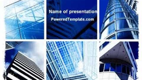 Urban Architecture PowerPoint Template by PoweredTemplate.com