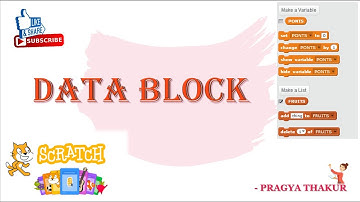 DATA BLOCK (VARIABLE & LIST)  - SCRATCH Programming