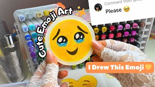 Cute Emoji Drawing Aesthetic Calm Art