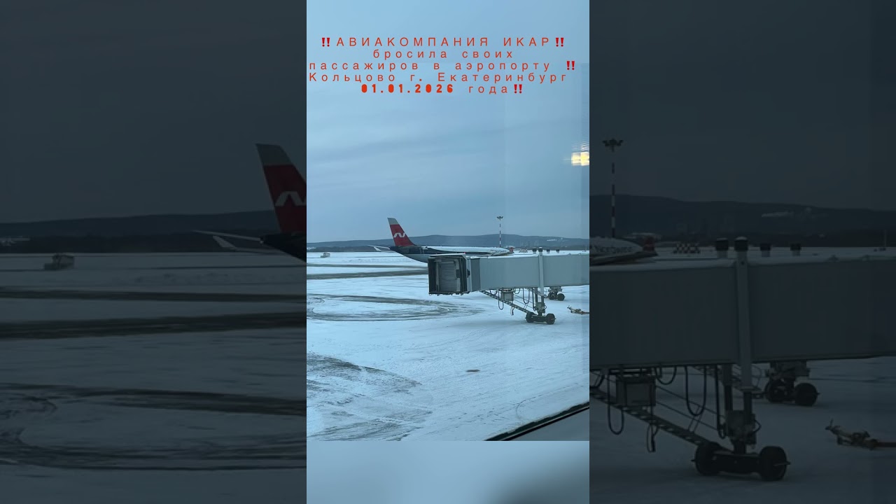 Авиакомпания ИКАР  ‼️ЗАДЕРЖКА ‼️Кольцово г. Екатеринбург 01.01.2026