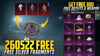 😱 300 Free Outfits & Weapon | 260522 Free Silver Fragments | Got All Silver Shop | PUBGM