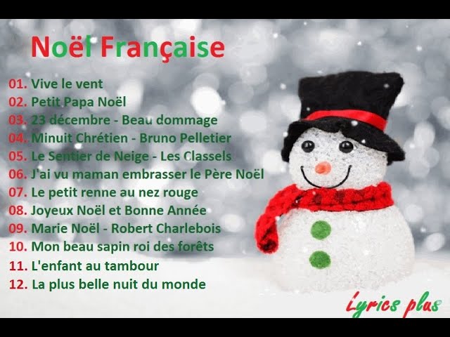 Musique de Noël en Français 2021avec paroles/Lyrics - Compilation des  meilleurs chansons de Noël 