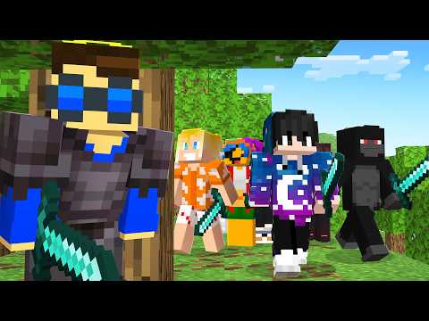 I caught PORKINBR (from Shopee) against 100 players in Minecraft.