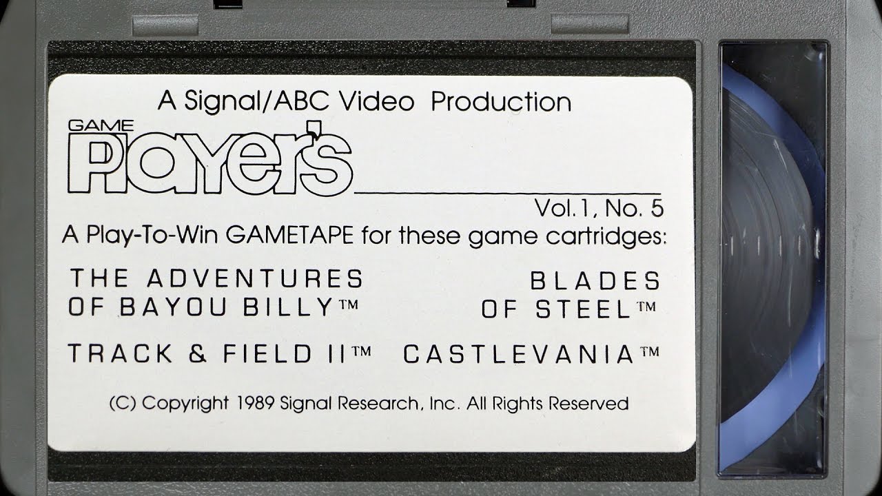 Game Players Game Tape Vol. 1, No. 5 "Konami Games" VHS (1080p