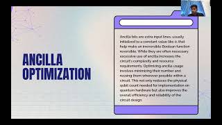 Presentation: Optimization of Boolean function in Reversible Quantum Circuits.