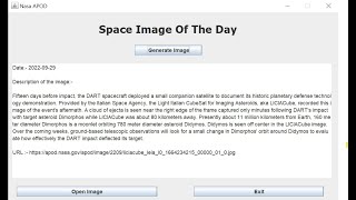 NASA APOD |JAVA project| screenshot 2