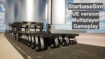 Dual Starship and Booster roll out in StarbaseSim UE multiplayer version