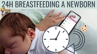 BREASTFEEDING A NEWBORN FOR 24 HOURS | Round The Clock Feeding A Newborn: What It’s *Really* Like👀 screenshot 2