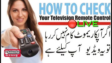 Check TV Remote Working Or Not Using Android Mobile in Urdu Hindi Best Trick 100% Working GTv