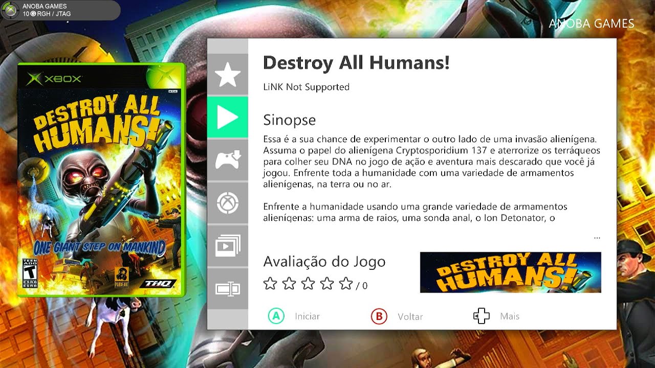 Destroy All Humans! de Xbox Clássico (Xbox 360) Full HD - 1080 