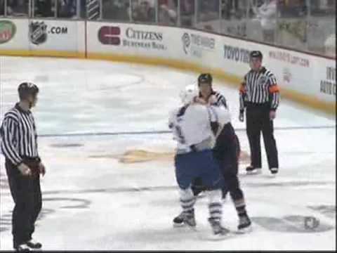 Leafs @ Ducks - Jan 9 2008 - Belak vs. Parros Fight