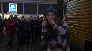 AN HOUR OF NON STOP LIVE REGGAE,  BY RYAN O'NEILL OF RUFF TRADE, BUSKING IN  MANCHESTER  15/12/2023