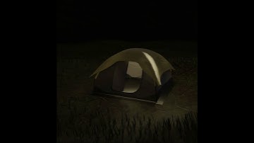 Dome tent low poly 3d model showcase