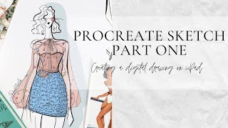 Procreate Fashion Illustration PART 1 / Lirika Matoshi Fashion Art / How To Draw In Procreate
