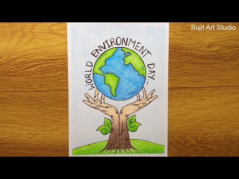 Premium Vector | Earth is surrounded by leaves world environment day  oneline drawing