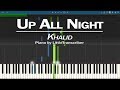 Khalid - Up All Night (Piano Cover) Synthesia Tutorial by LittleTranscriber