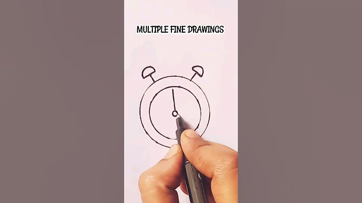 How to draw an alarm clock||drawing of clock #shorts #youtubeshorts #drawing