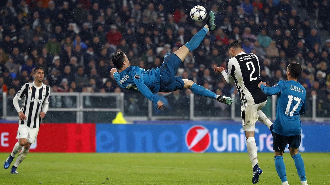 Cristiano Ronaldo bicycle kick vs Juventus, CL season 17/18, 4K ULTRA HD