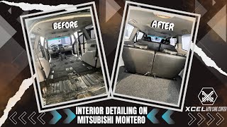 Deep Interior Cleaning on Mitsubishi Montero 😎 #Xcel #Detailing