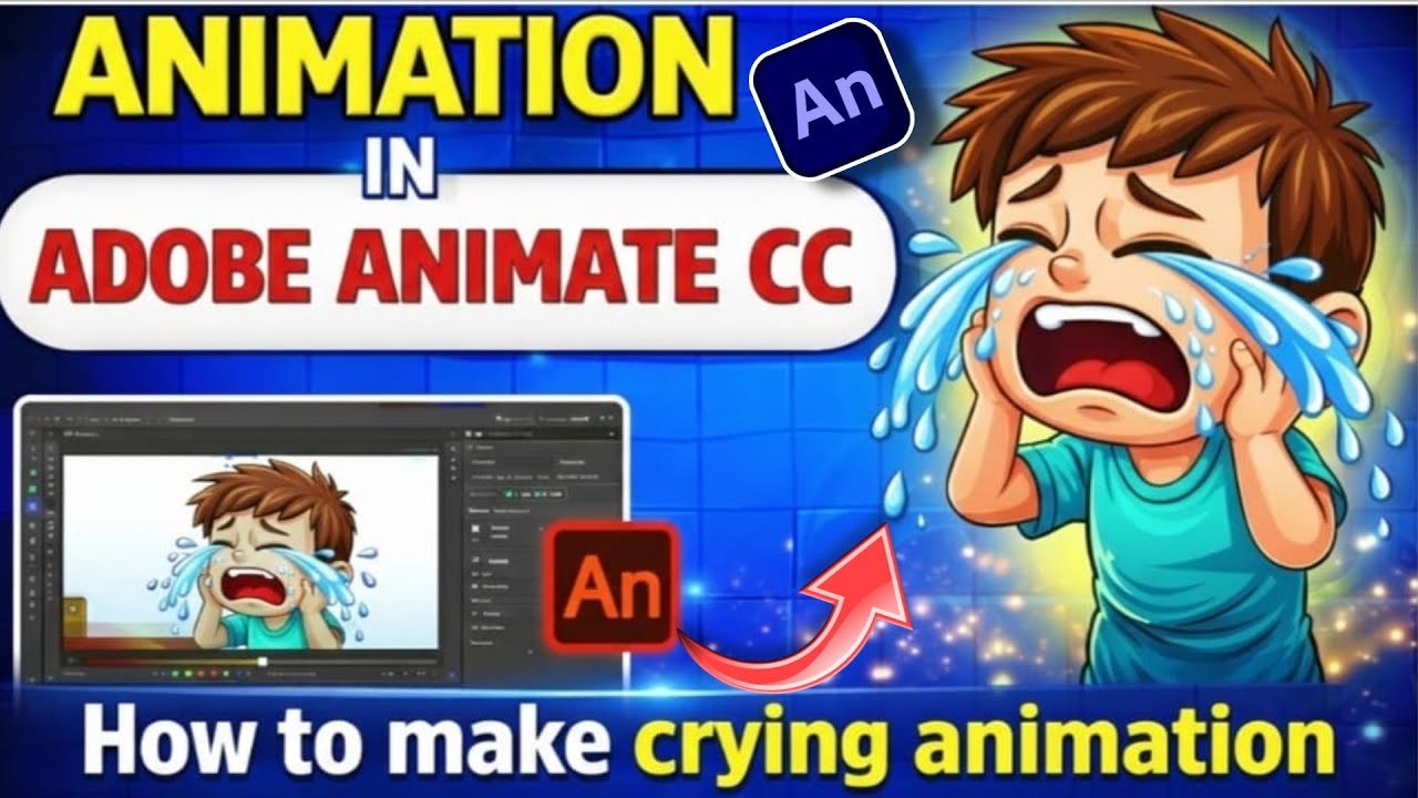 How To Make Crying Animation In Adobe Animate CC | 2D Animation ...