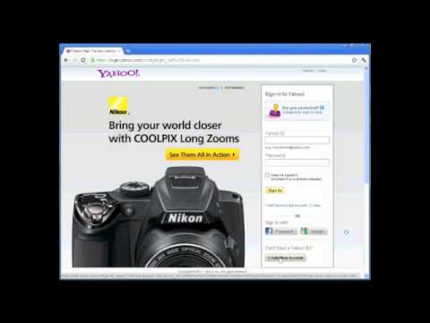 How to Open a Yahoo Email account from you Browser Step by Step Video