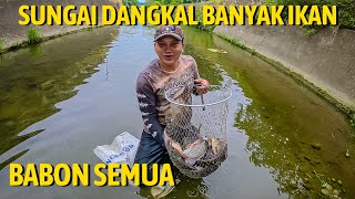 NGGAK NYANGKA BANGET,, NYESER IKAN DI SUNGAI DANGKAL DAPAT IKAN BESAR-BESAR