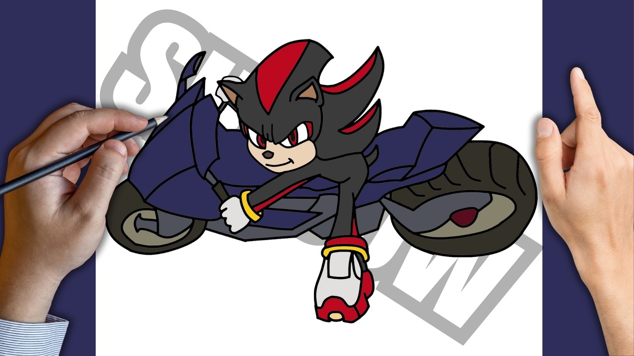 Como Desenhar Shadow na Moto de Sonic 3 Passo a Passo - YouTube