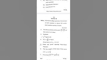 Differential Calculus and Integral Calculus Previous year question paper 2023 B.Sc 1st semester