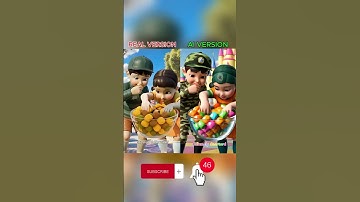 Squid Game AI Korean Snack ASMR:What do you thing of AI version? #shorts #squidgame #asmr