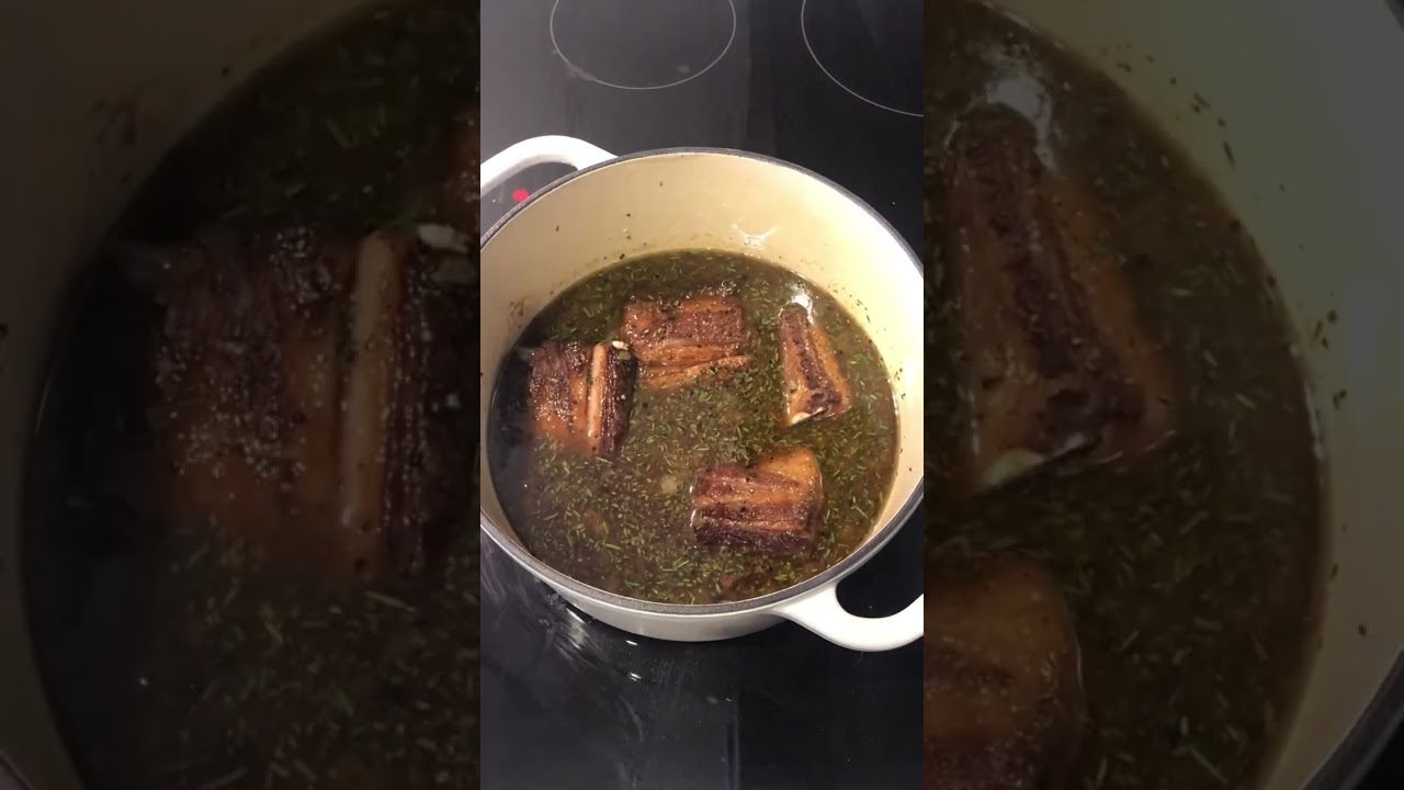 Maple-Bourbon Short Ribs with Mashed Sweet Potatoes