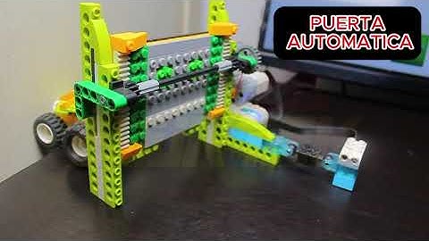 puerta automatica lego wedo 2.0 + vehiculo motorizado