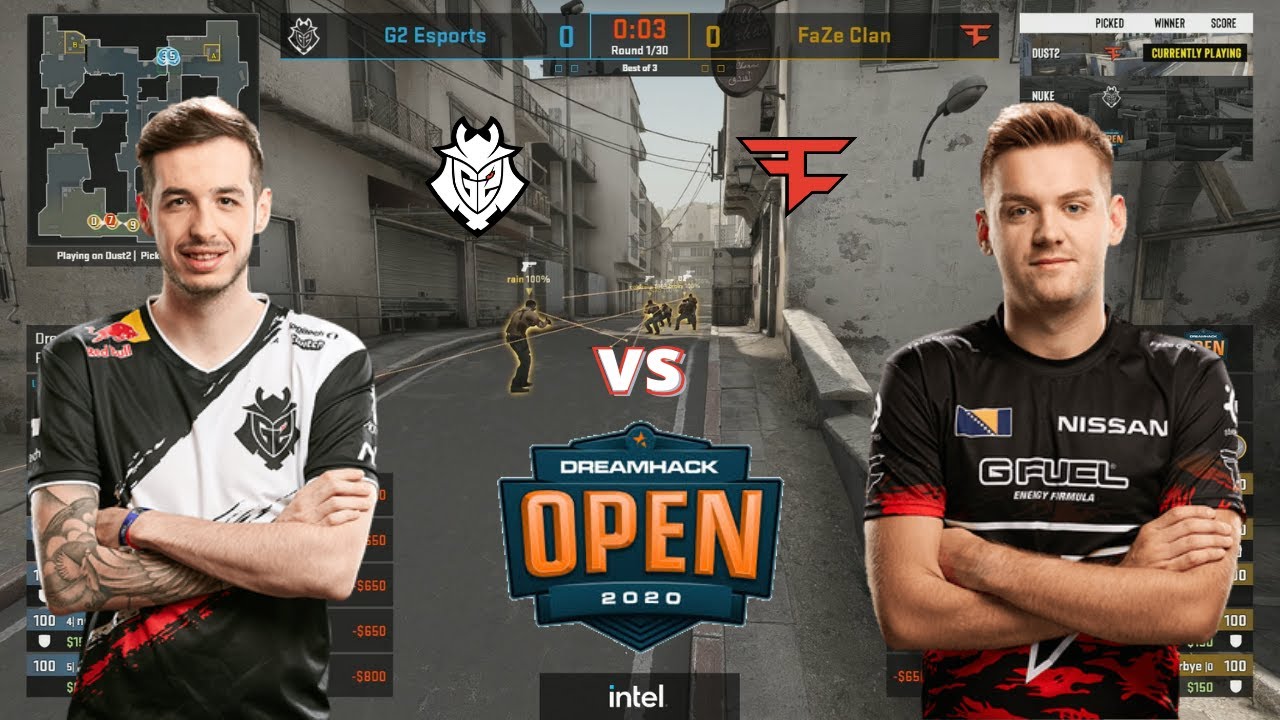 G2 vs FaZe - DUST2 map 1 - SEMI-FINAL - DreamHack Open Fall 2020