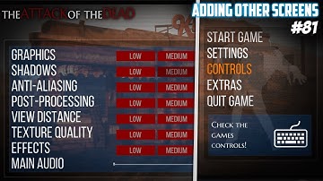 UE4: TUTORIAL #81 | Adding other navigable screens